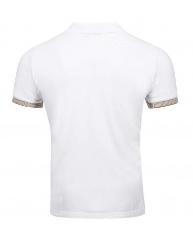 Polo de Travail Coton ML Homme Blanc TOPTEX la mode et simplicité