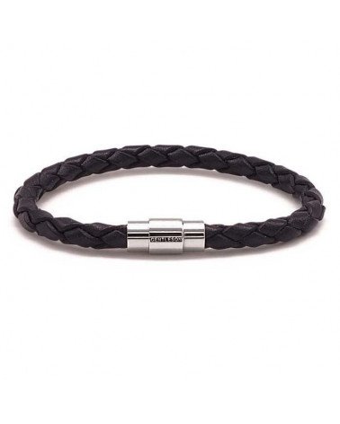 BRACELET HOMME CUIR BLEU ET...