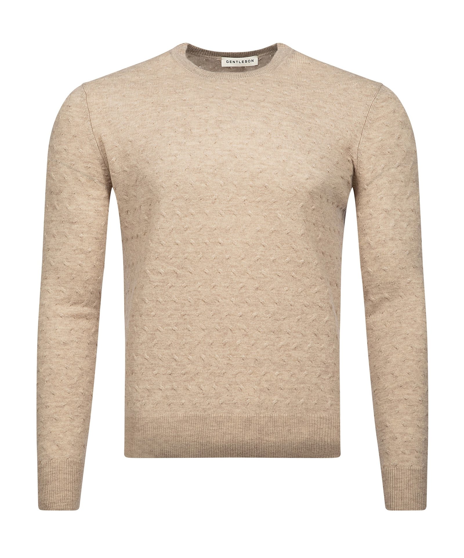 Pull laine M rinos et cachemire de luxe pour homme beige ou bleu